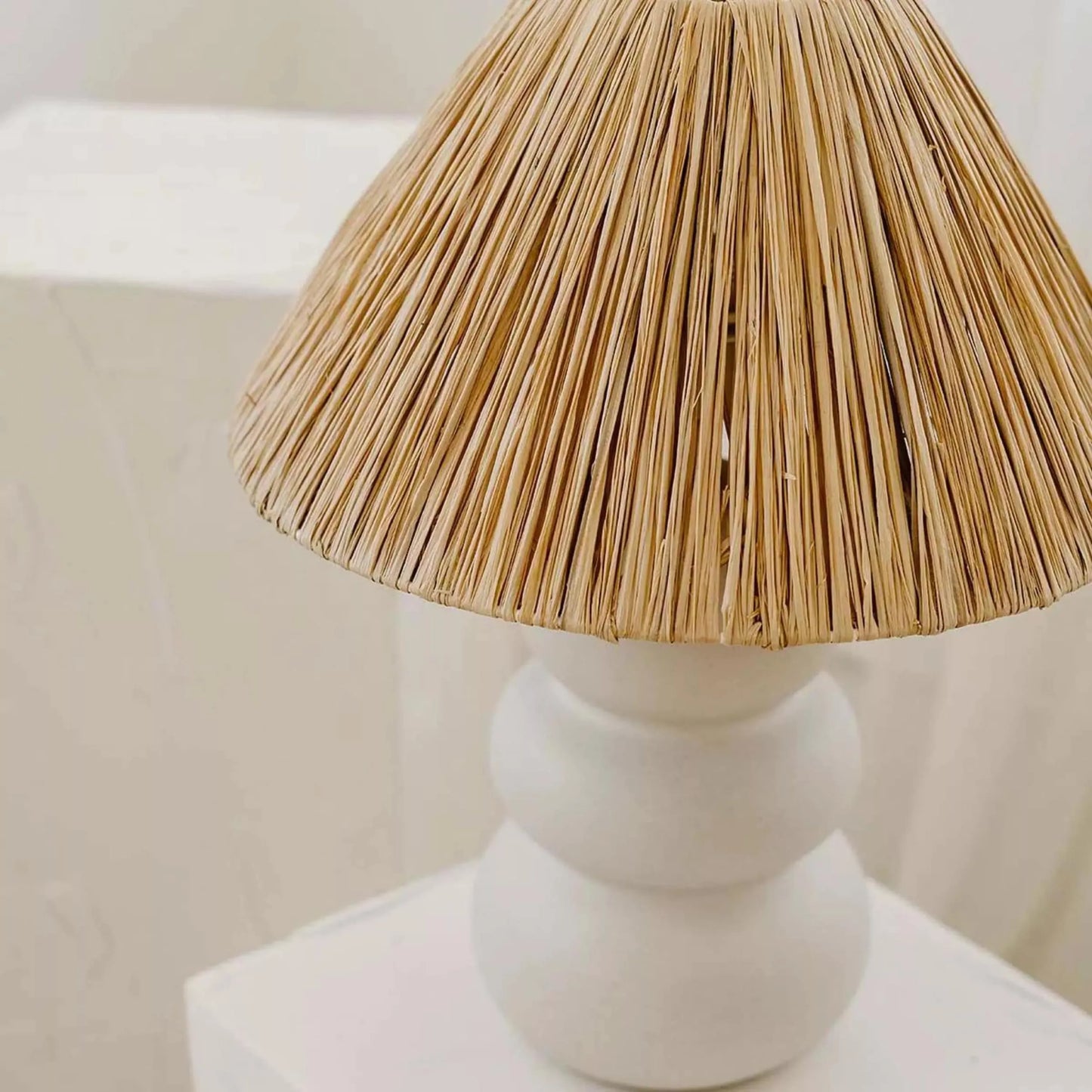 Soffia Raffia Table Lamp - Natural