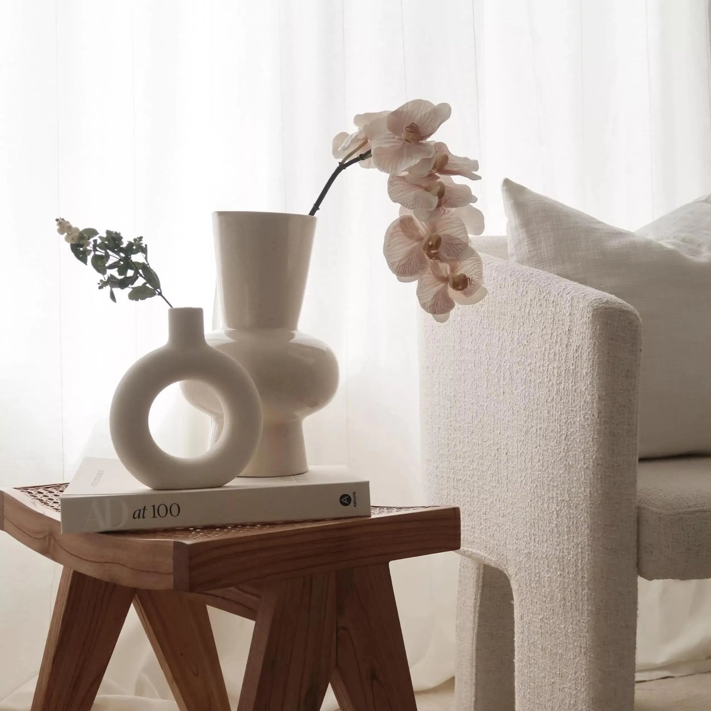 Raya Halo Vase Large - Neutral