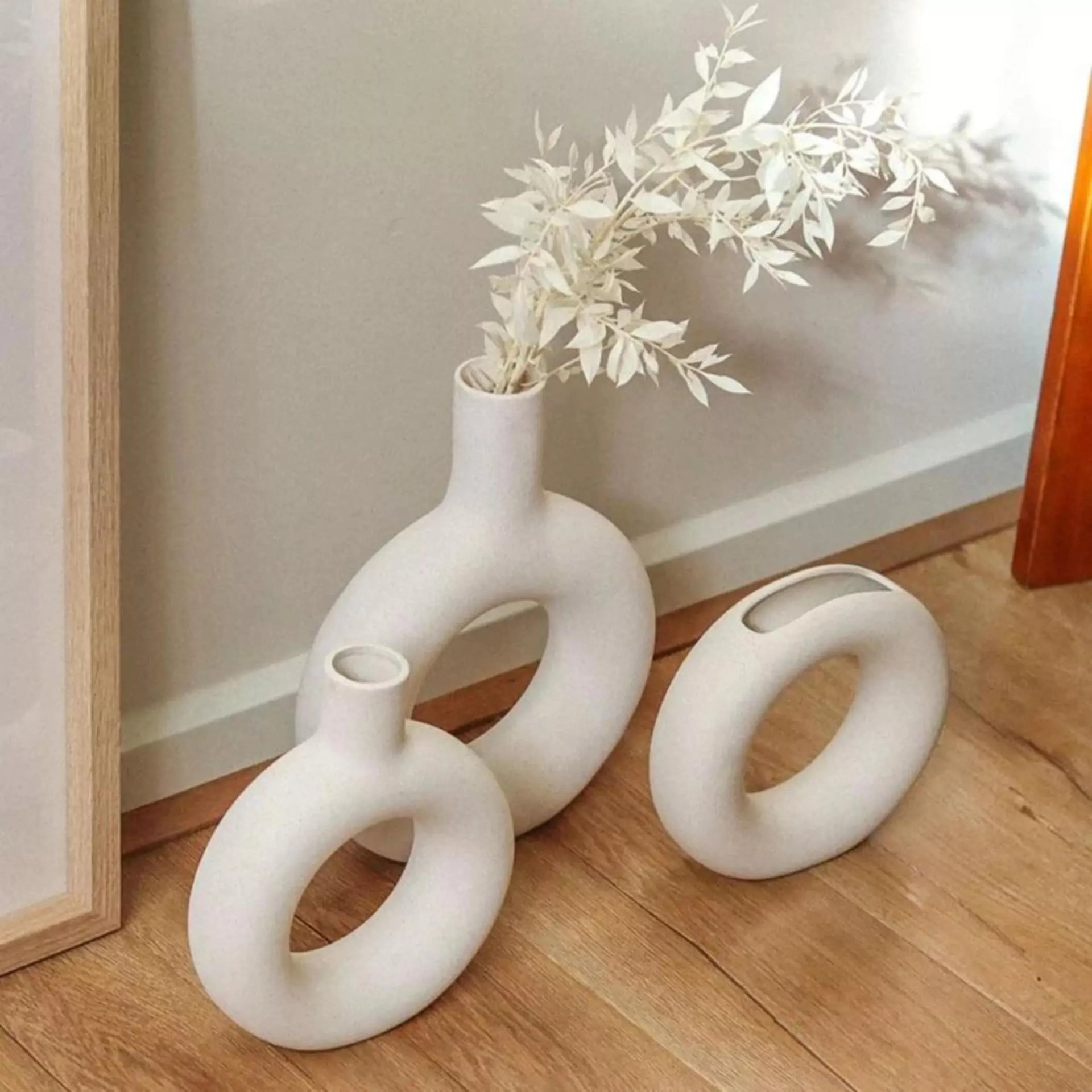 Raya Halo Vase Large - Neutral