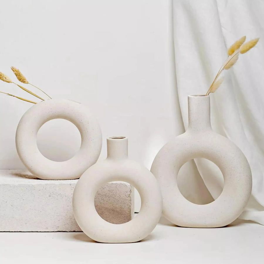 Raya Halo Vase Large - Neutral