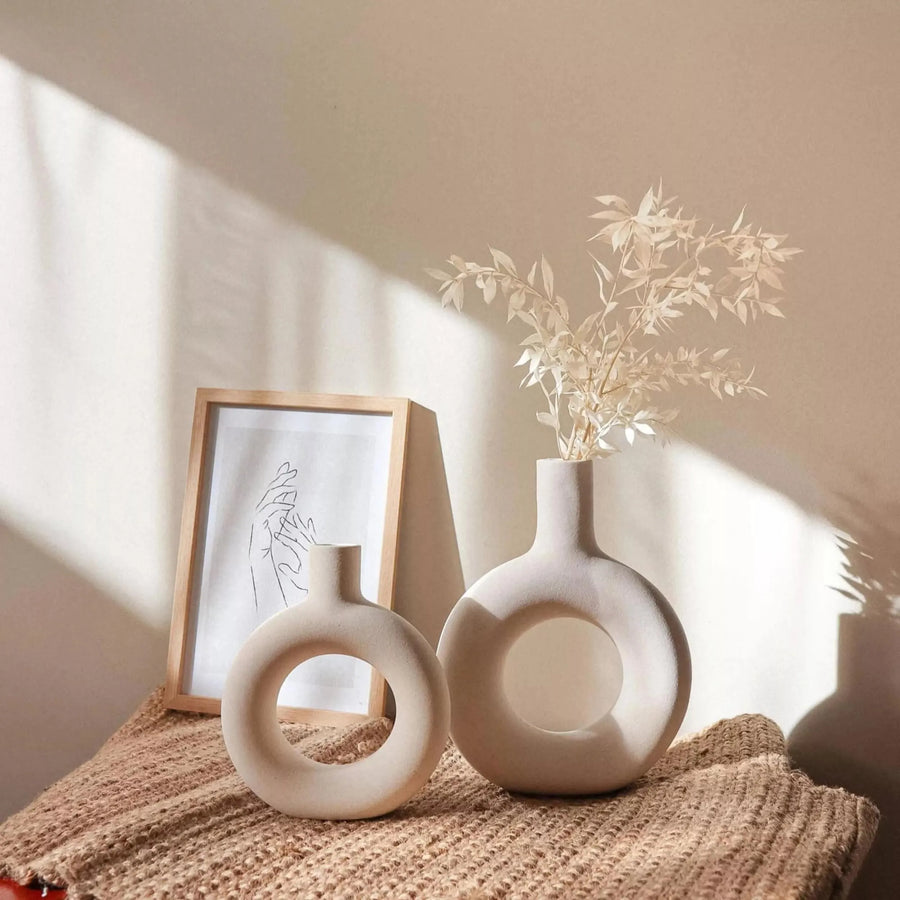 Raya Halo Vase Large - Neutral