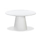Align Round Outdoor Dining Table 130cm - White Concrete