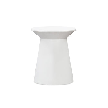 Align Outdoor Dining Stool - White Concrete