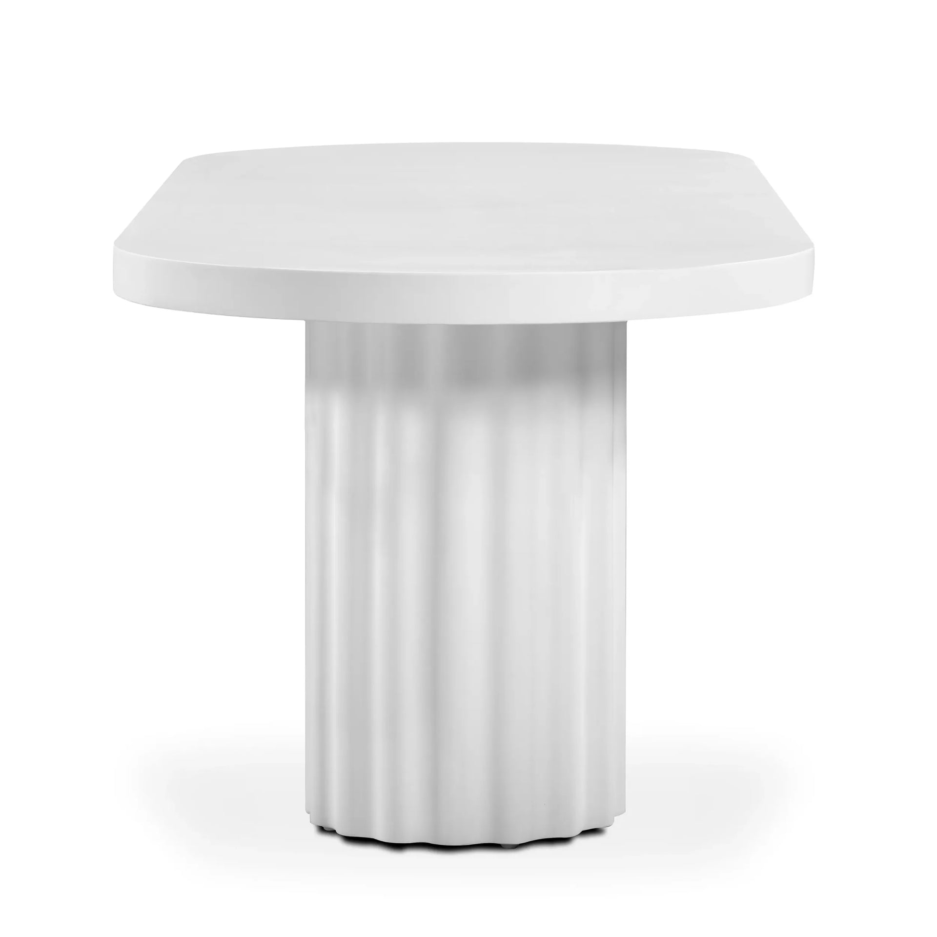 Flock Outdoor Dining Table 240Cm - White Concrete