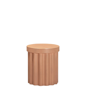 Flock Outdoor Side Table - Terracotta Concrete