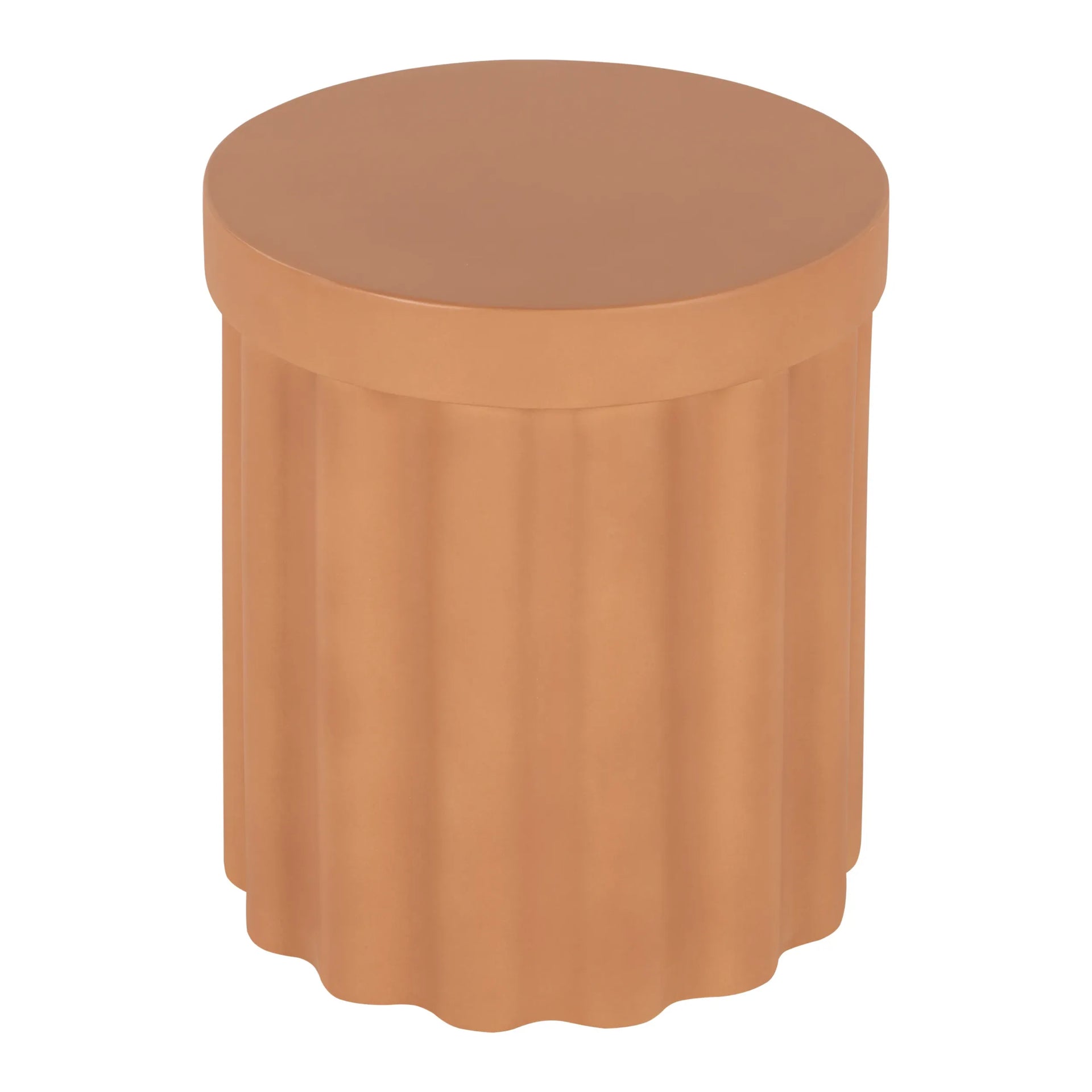 Flock Outdoor Side Table - Terracotta Concrete