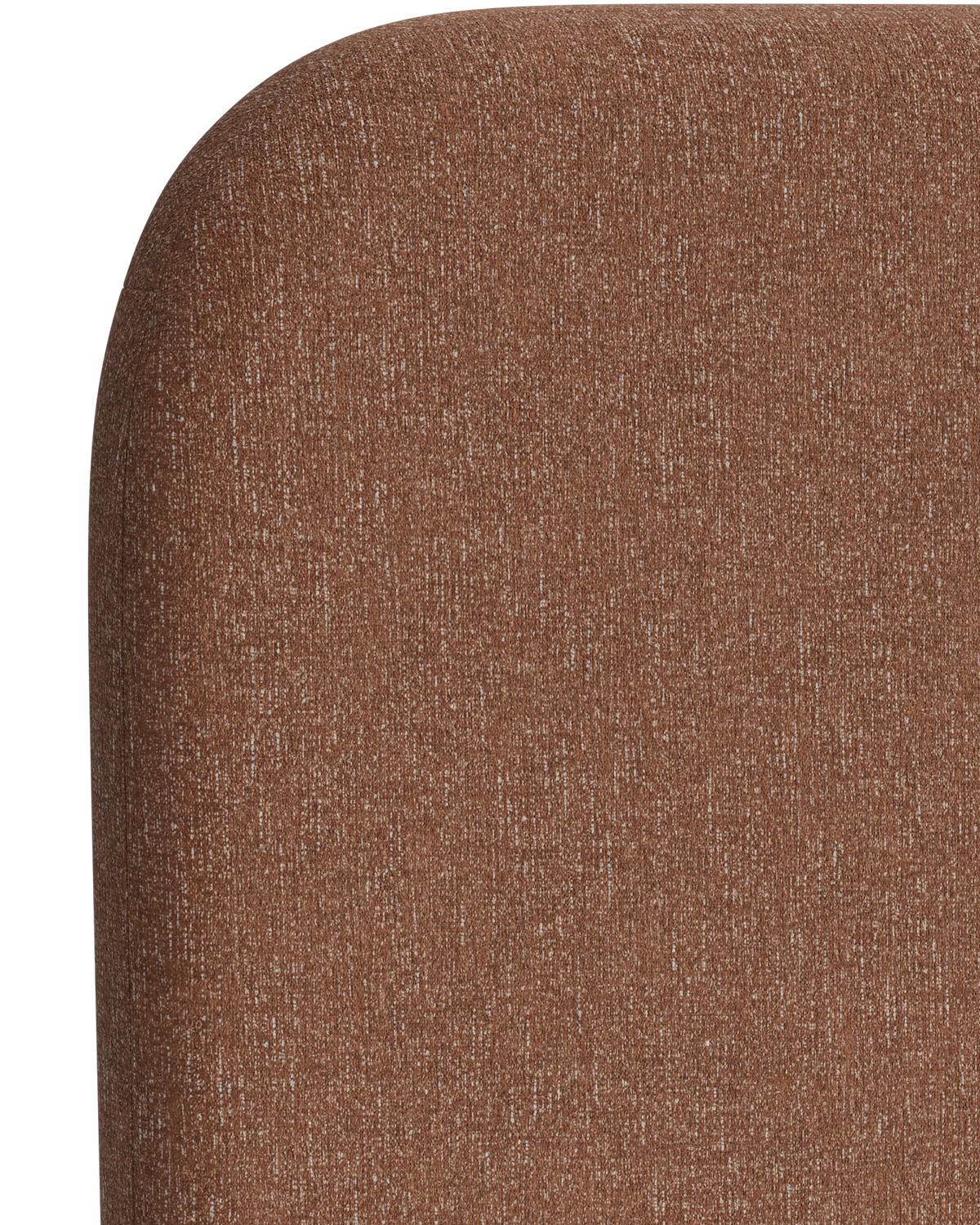 Plush King Slipcover Bed Head - Fleck Rust