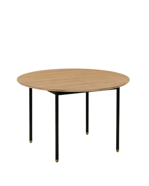 Harbour Round Dining Table - Oak / Black