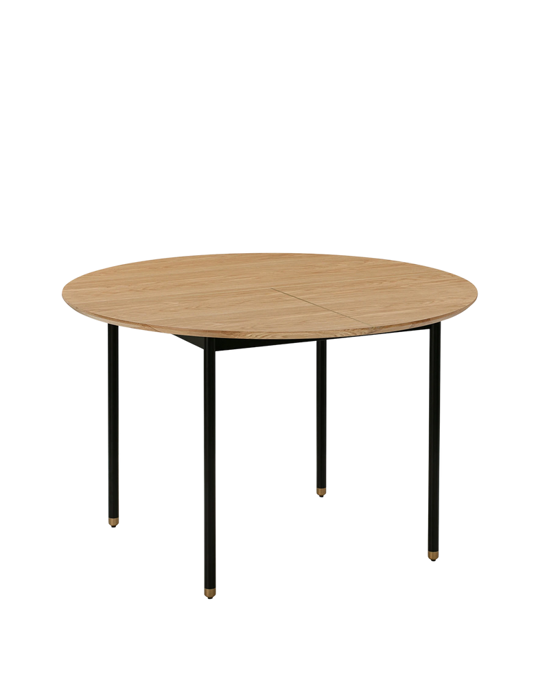 Harbour Round Dining Table - Oak / Black