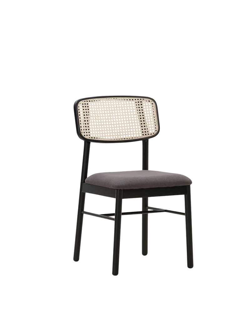 Knot Rattan Dining Chair - Black
