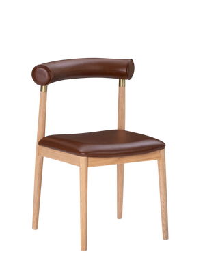 Cluster Dining Chair - Chestnut Leather