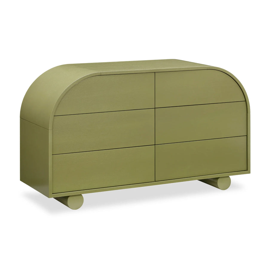Muse 6 Drawer Chest - Olive