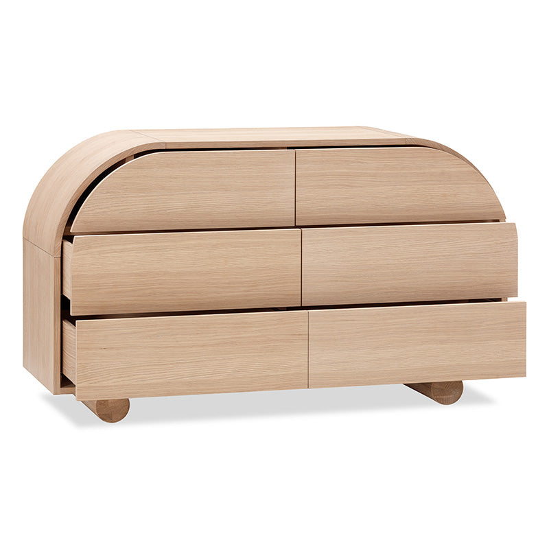 Muse 6 Drawer Chest - Oak