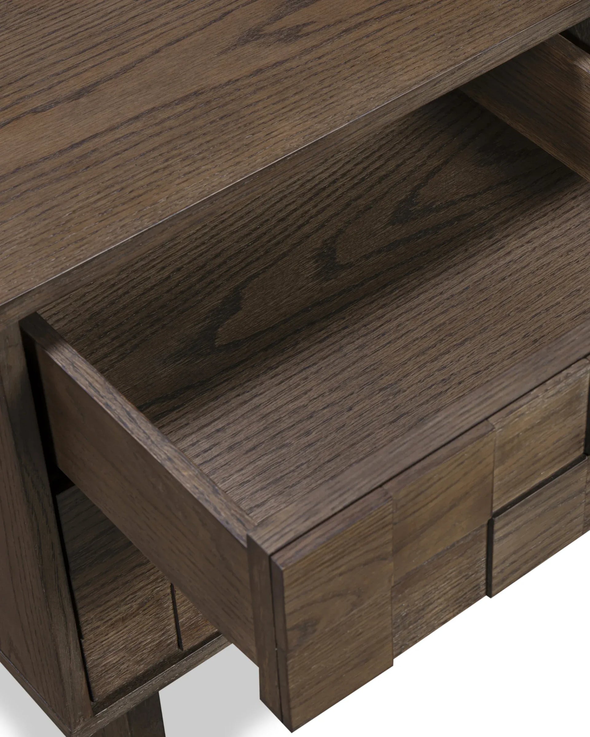Ridge Bedside Table - Earthen Oak