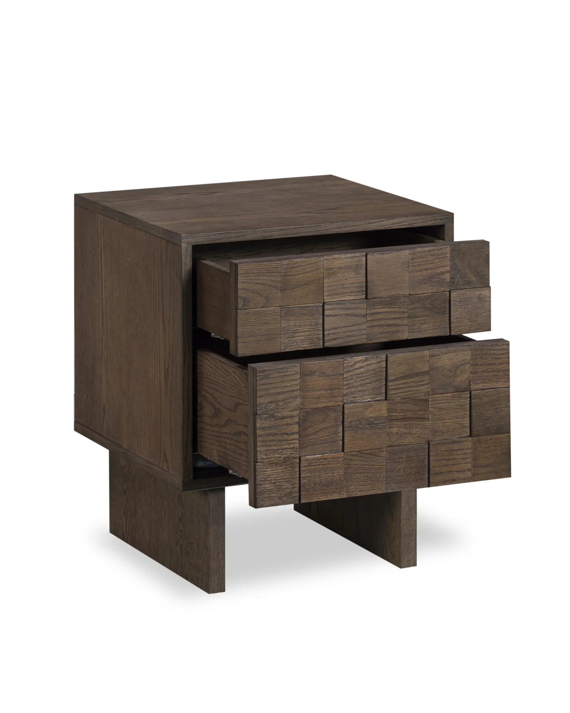 Ridge Bedside Table - Earthen Oak