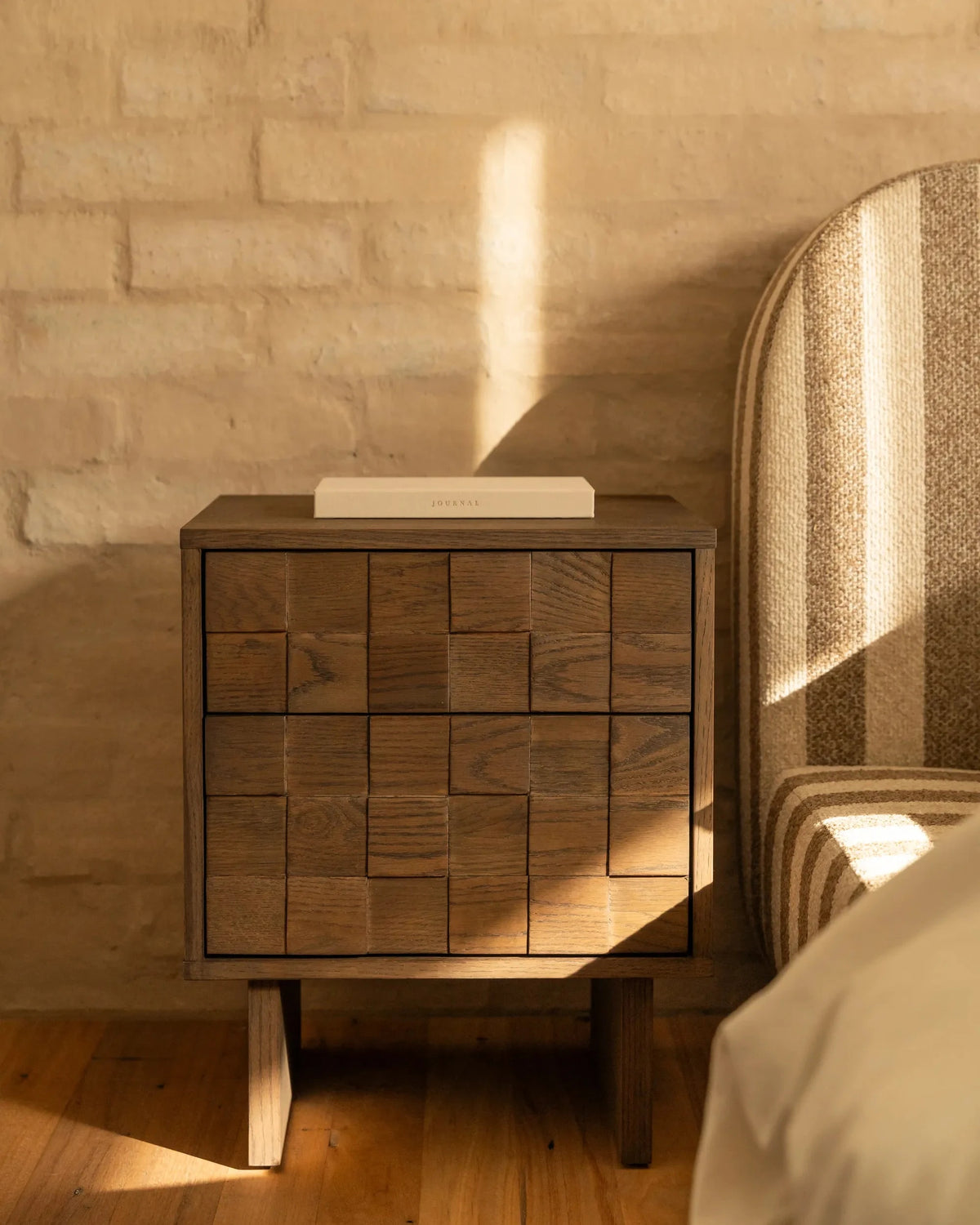 Bedside Table Rictangle Buy Ridge Bedside Table - Earthen Oak by RJ Living online - RJ Living