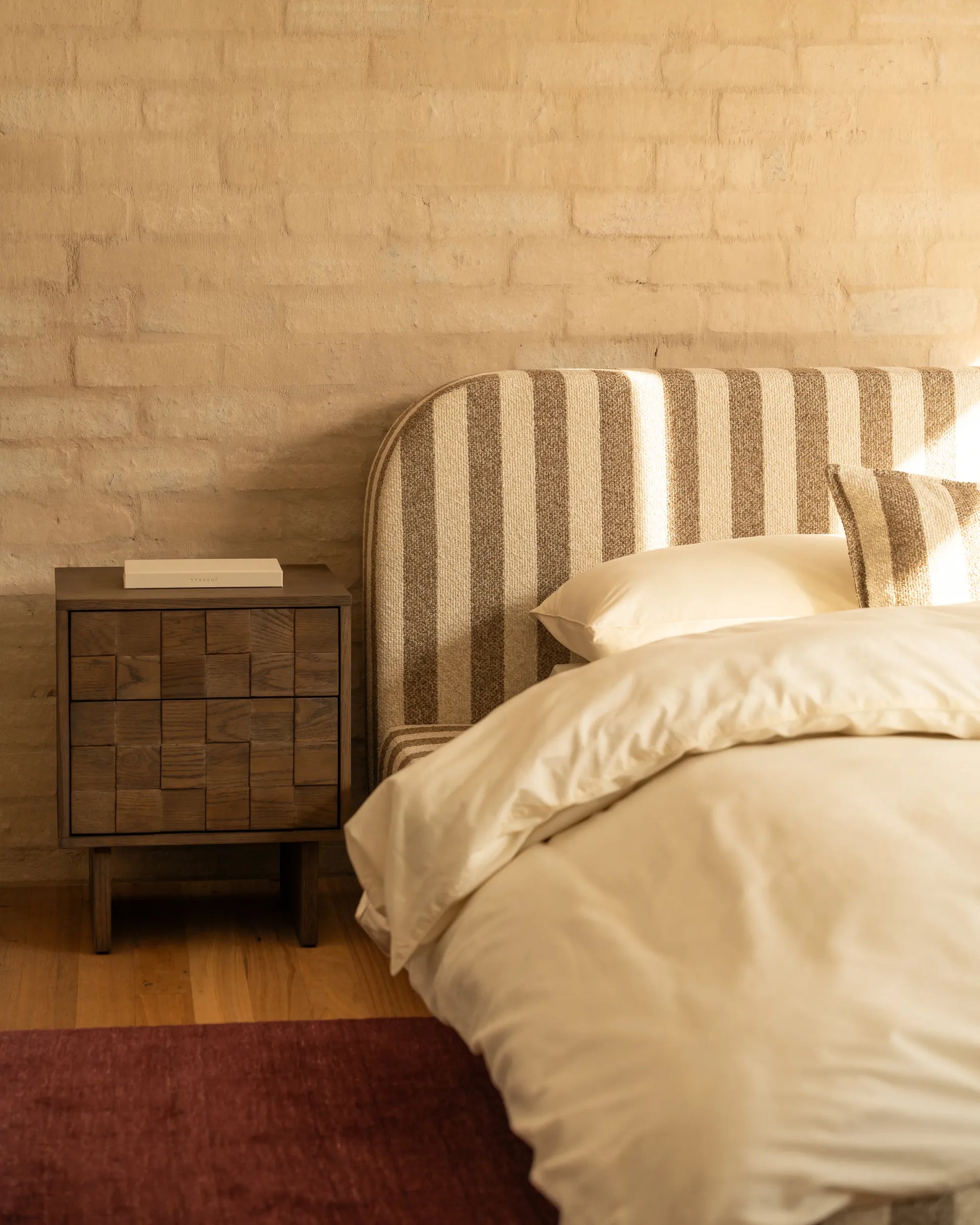 Ridge Bedside Table - Earthen Oak