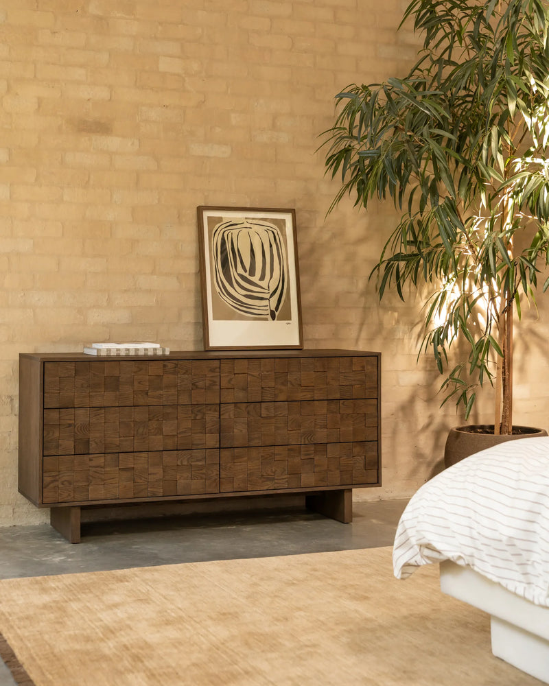 Ridge 6 Drawer Chest - Earthen Oak