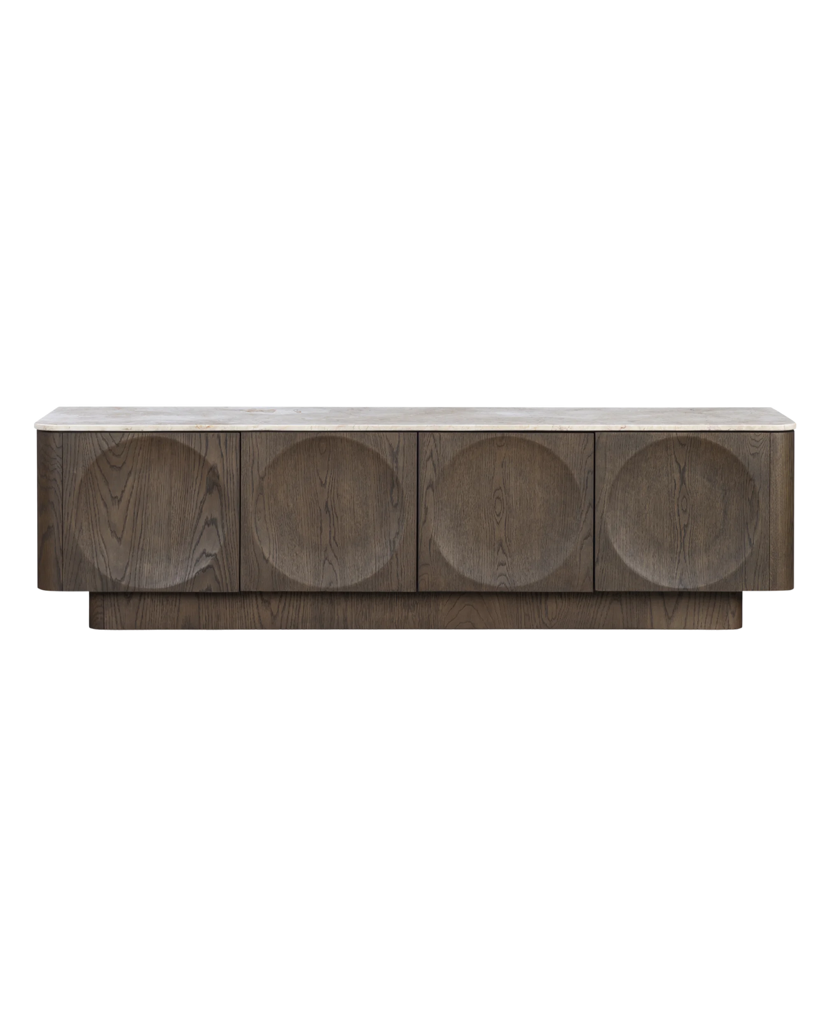 Orbit Entertainment Unit 180cm - Earthen Oak / Desert Rose Marble