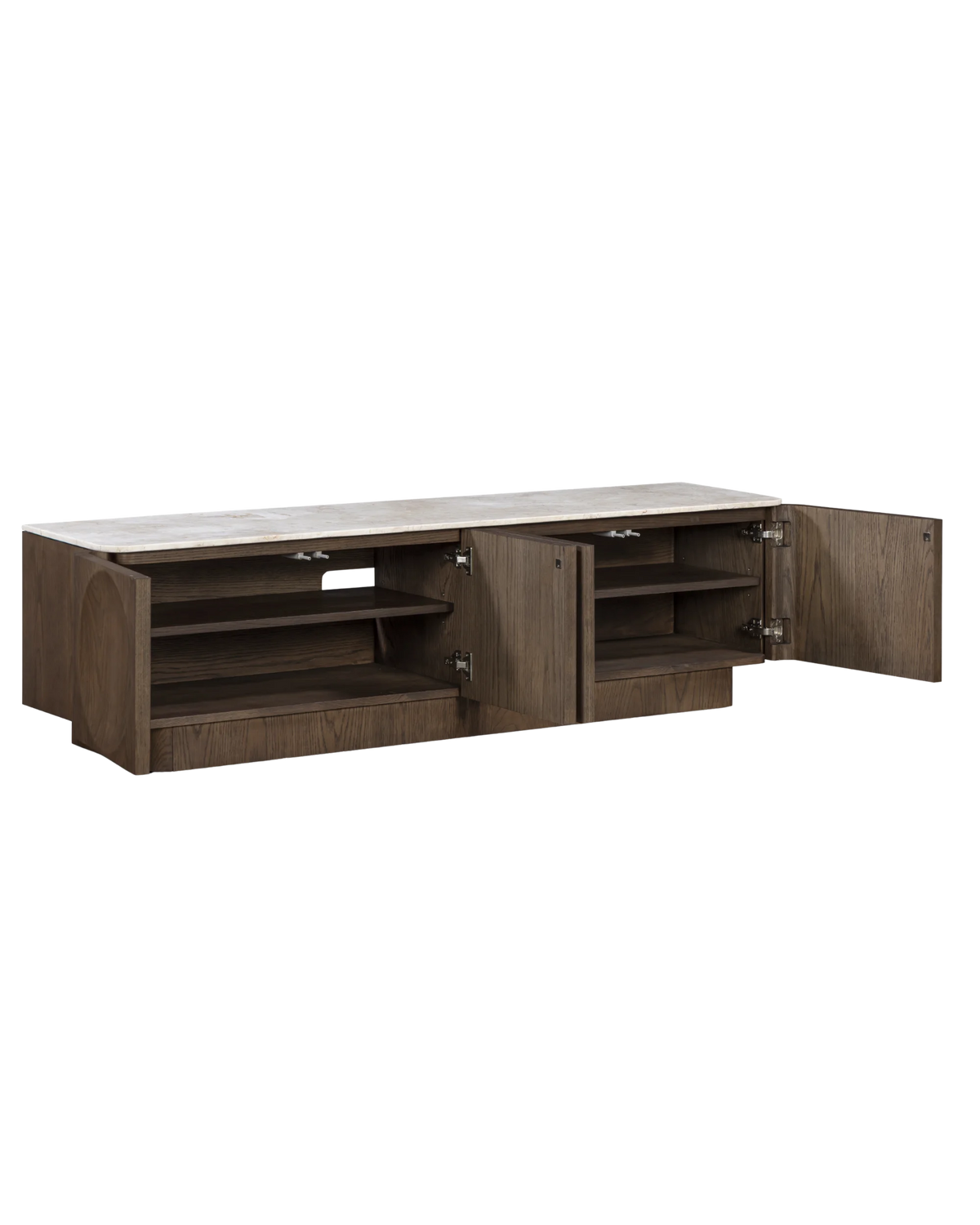 Orbit Entertainment Unit 180cm - Earthen Oak / Desert Rose Marble