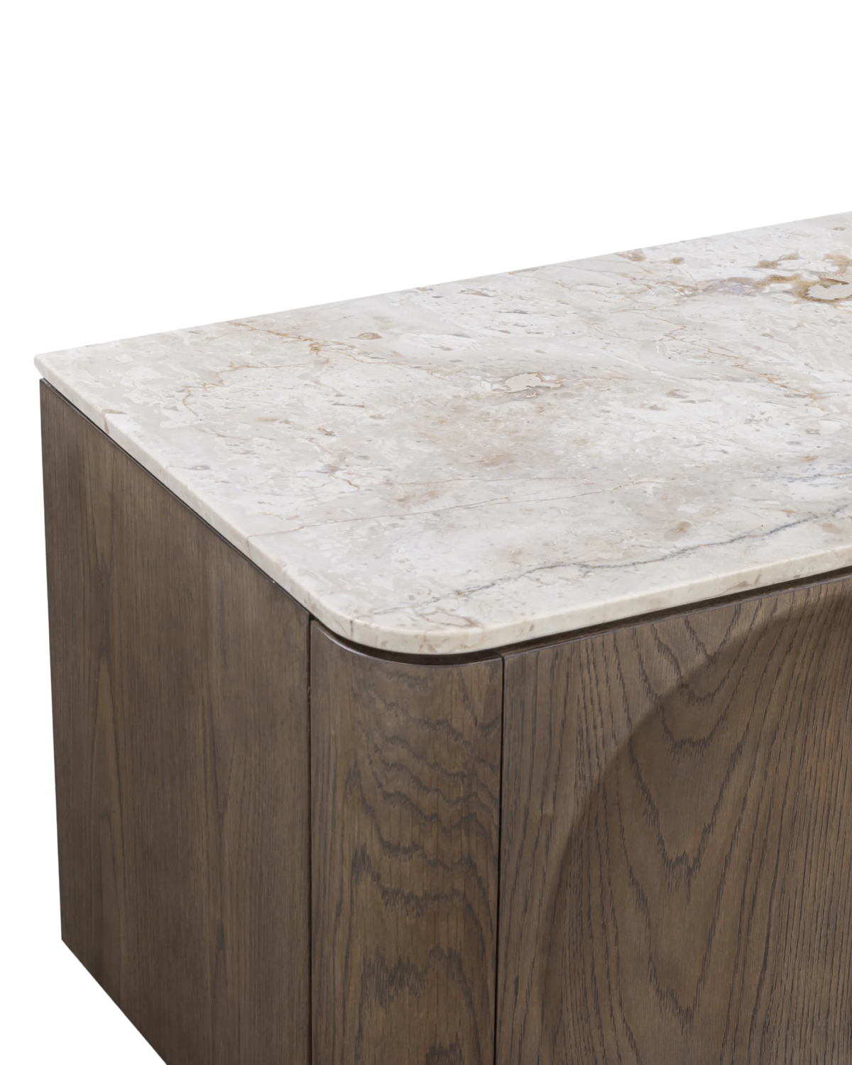 Orbit Entertainment Unit 180cm - Earthen Oak / Desert Rose Marble