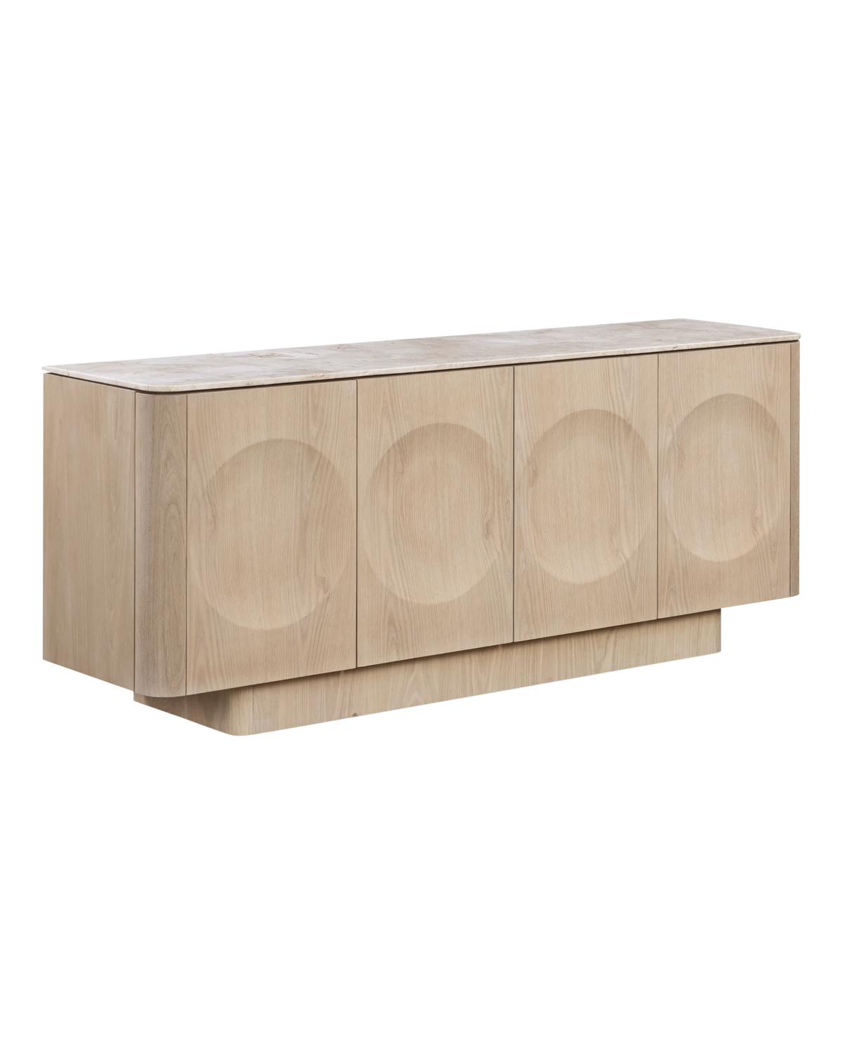 Orbit Sideboard 180cm - Light Oak / Desert Rose Marble