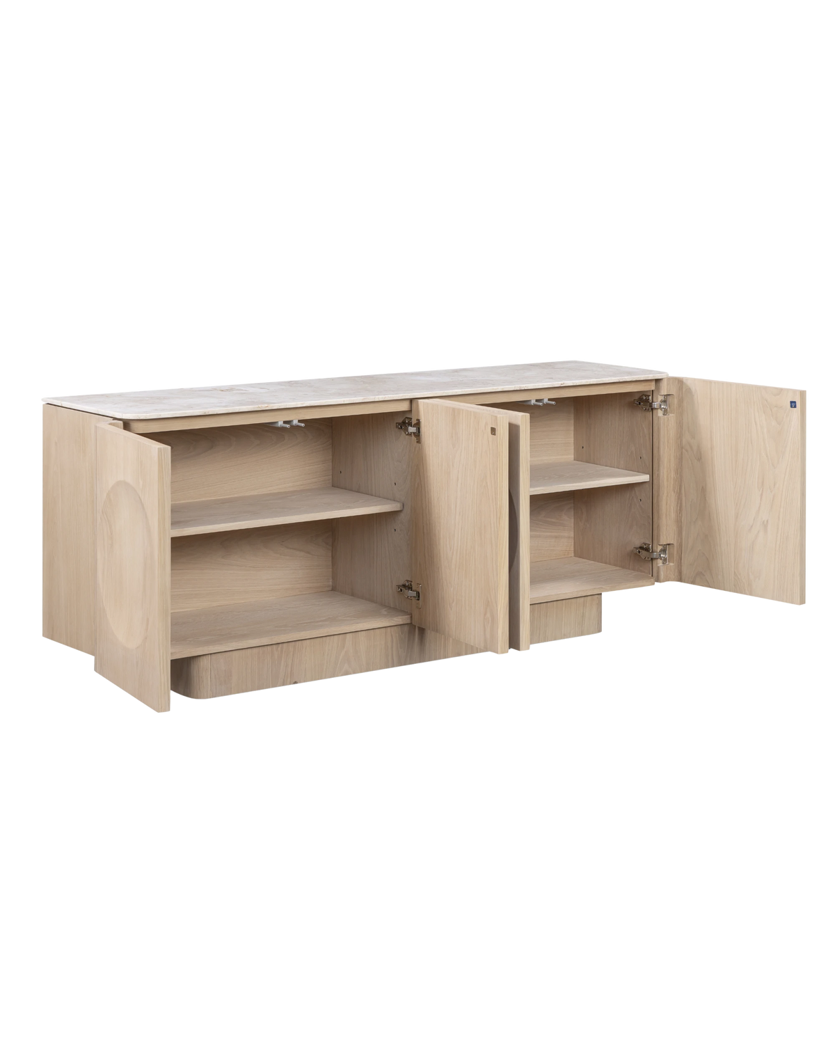 Orbit Sideboard 180cm - Light Oak / Desert Rose Marble