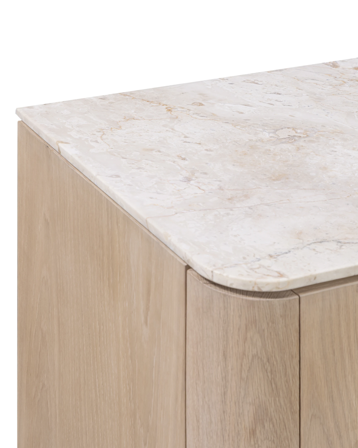 Orbit Sideboard 180cm - Light Oak / Desert Rose Marble