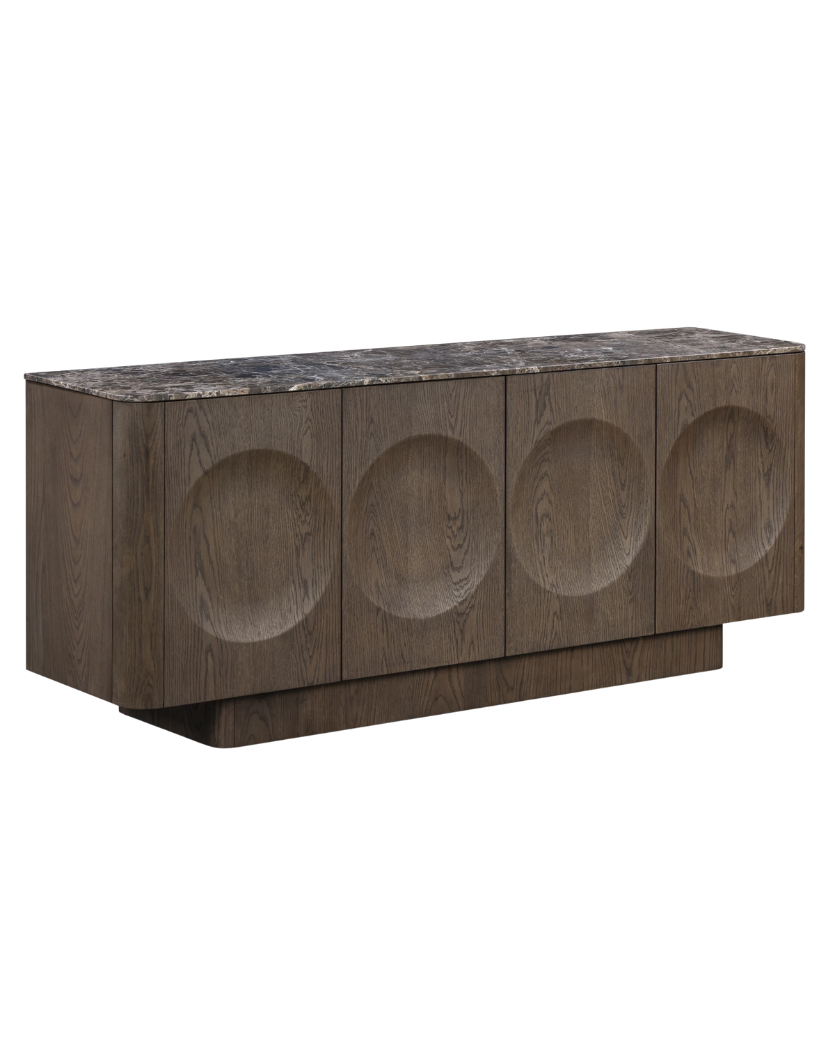 Orbit Sideboard 180cm - Earthen Oak / Espresso Marble