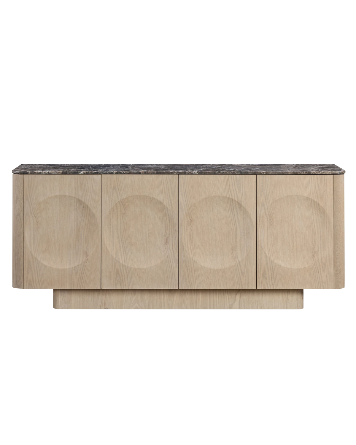 Orbit Sideboard 180cm - Light Oak / Espresso Marble