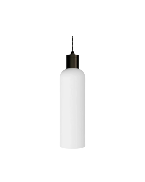 Parlour Elong Pendant Light - Iron/White