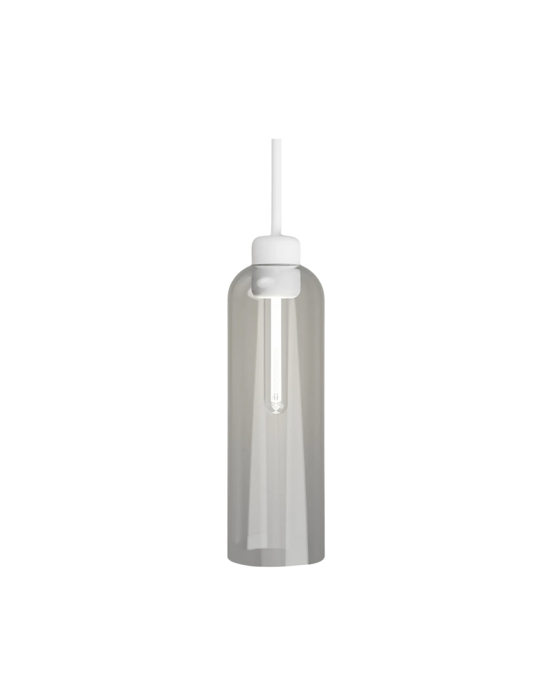 Parlour Lite Elong Pendant Light - White/Clear