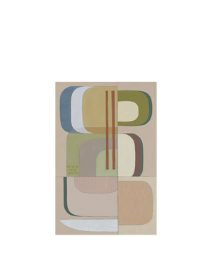 Pascal Blush Two Canvas Print 45cm x 30cm Black Frame