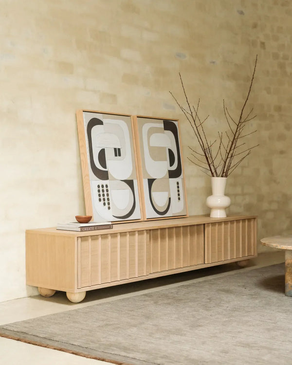 Pinch Entertainment Unit 210cm - Oak