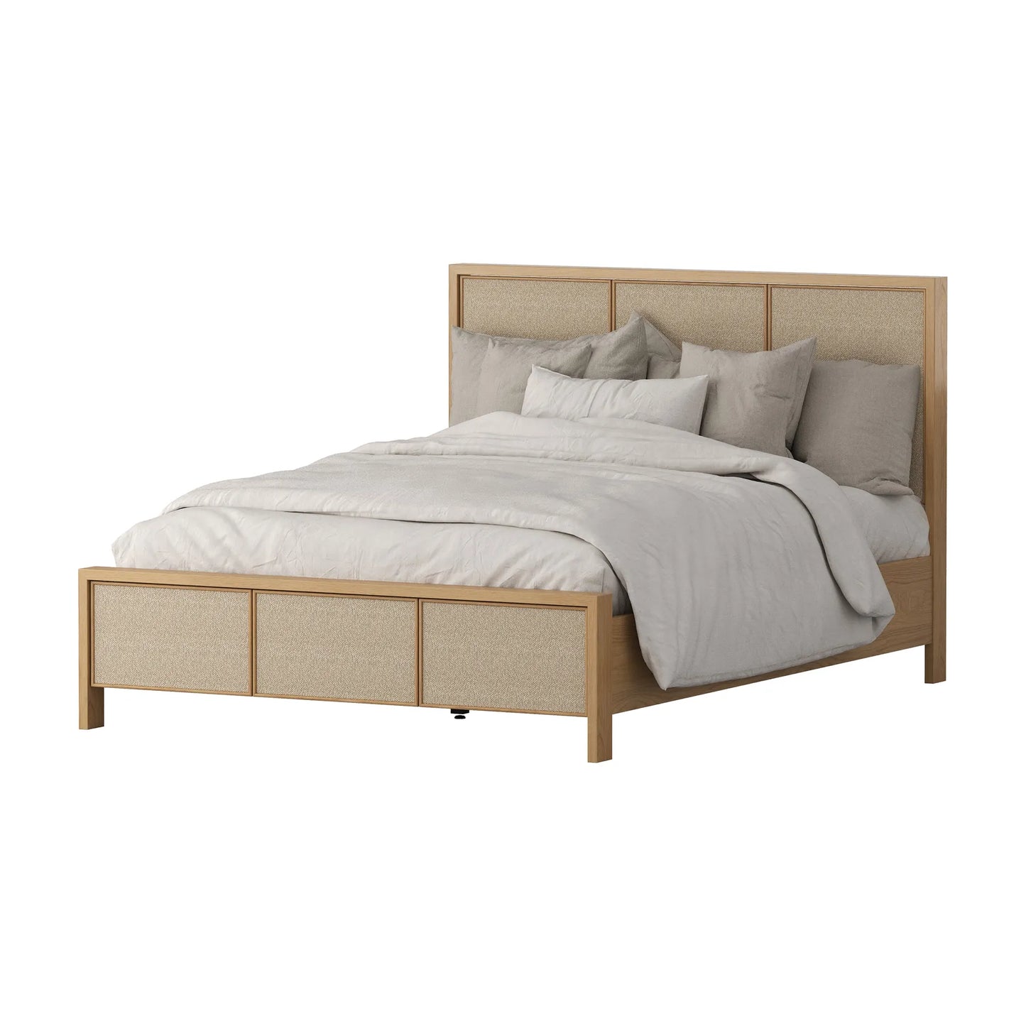 Peggy Queen Bed - Oak