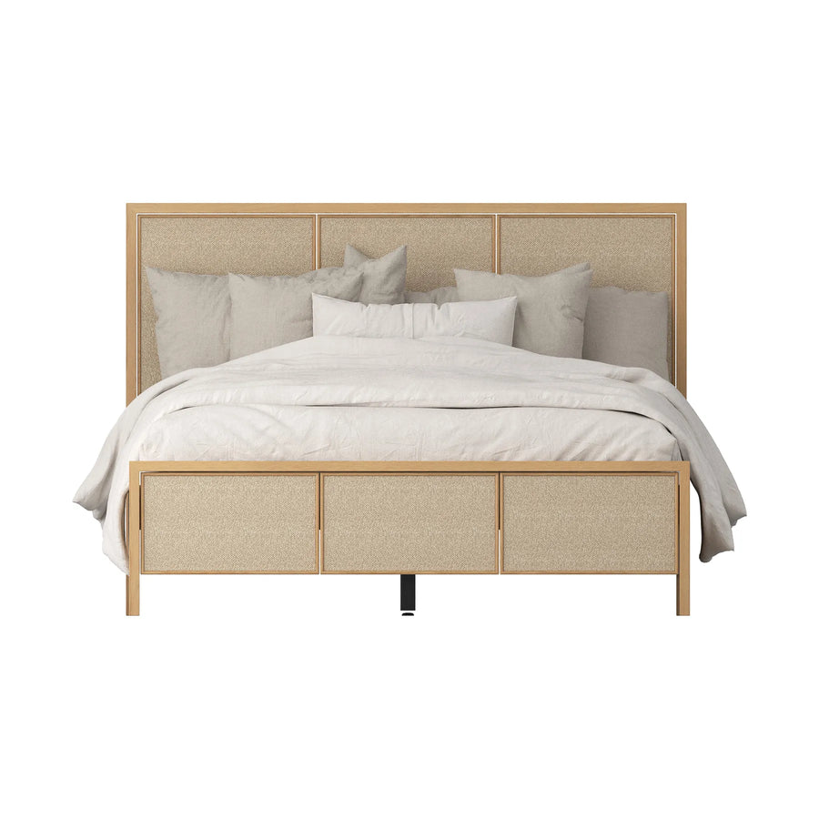 Peggy Queen Bed - Oak