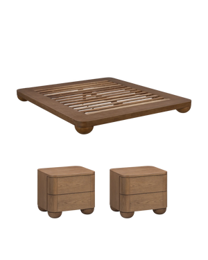 Bound Queen Bed Package - Deep Oak