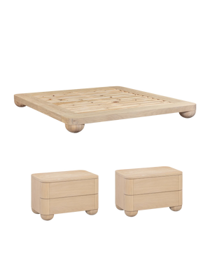Bound Queen Bed Package - Oak Large