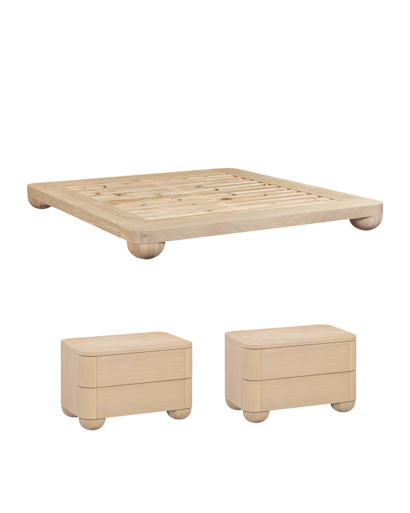 Bound Queen Bed Package - Oak Large