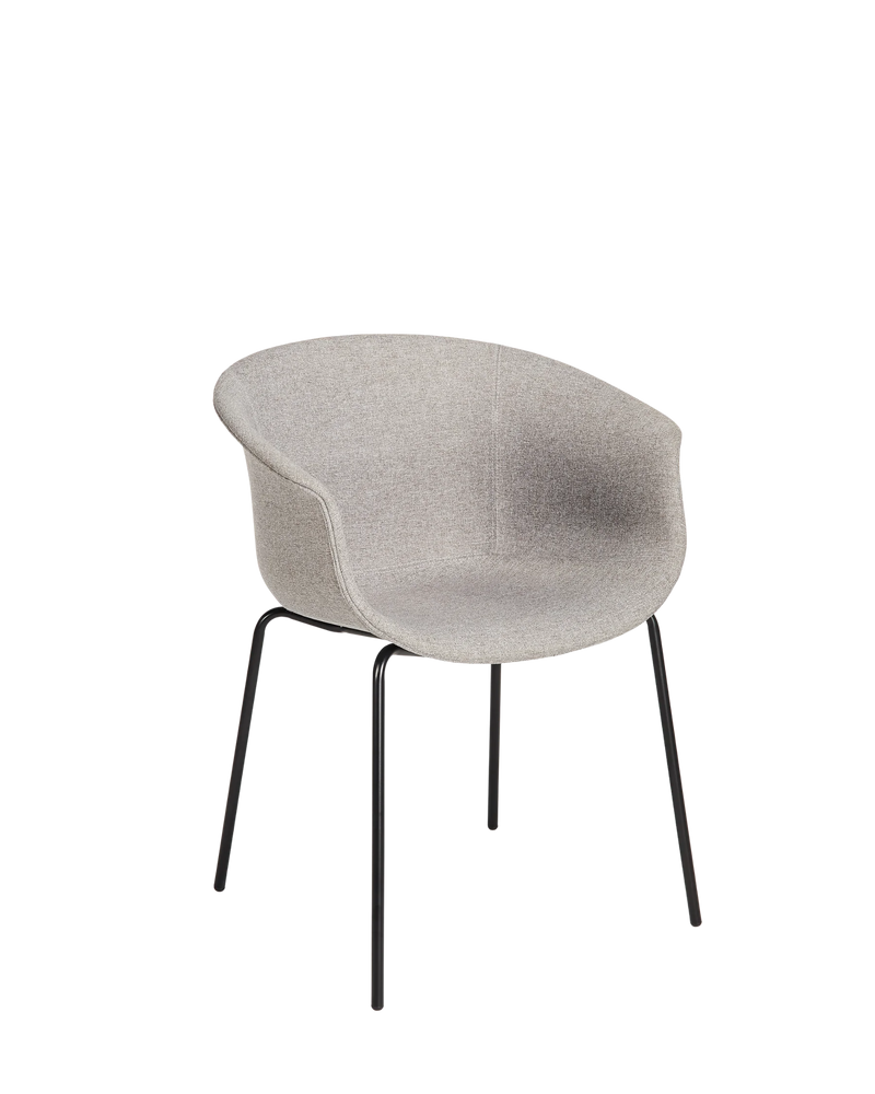 Queen Dining Chair - Grey / Black