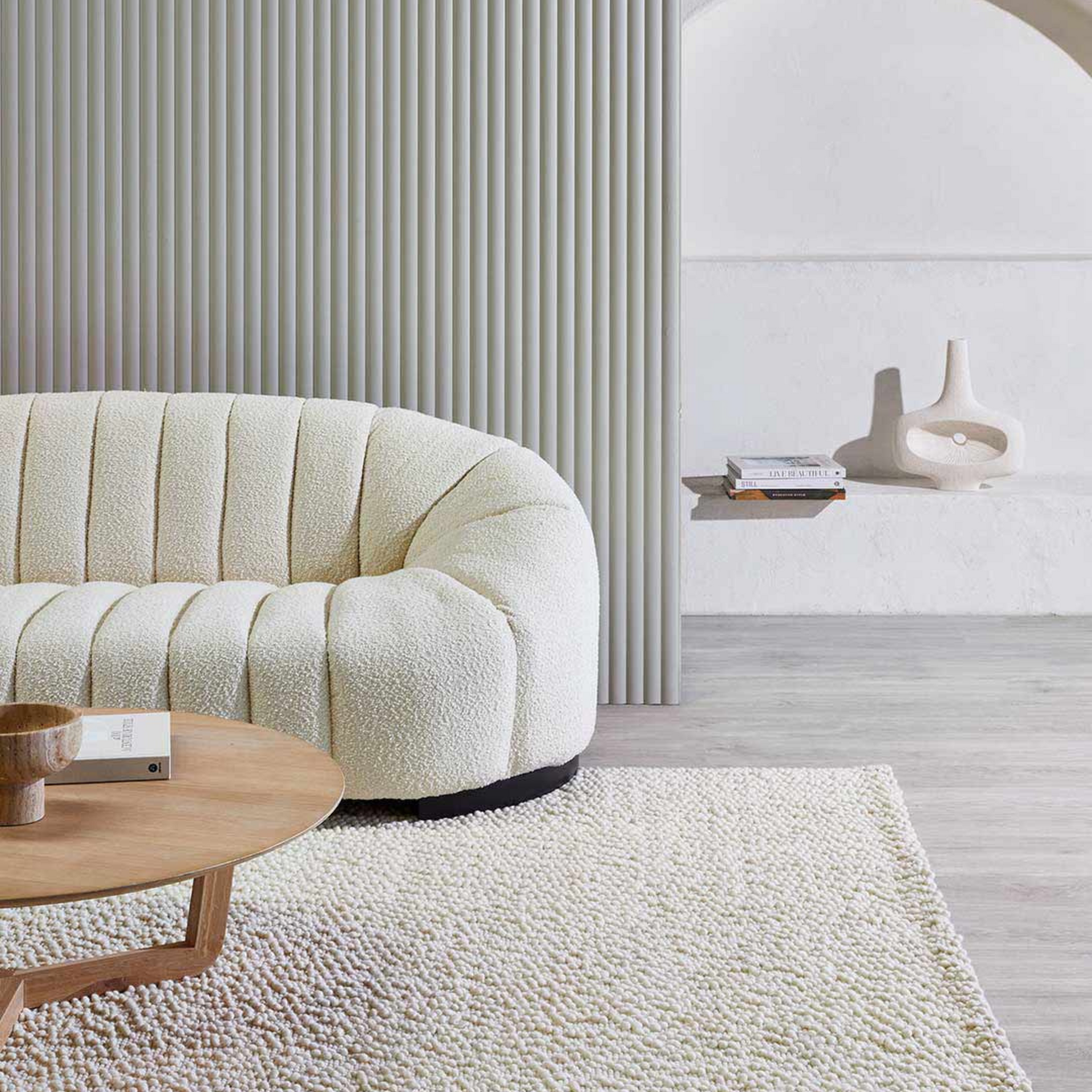 Boucle Rug - Ivory 200cm x 290cm