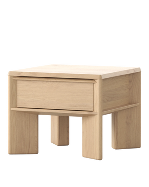 Remy Bedside Table - Oak Crema
