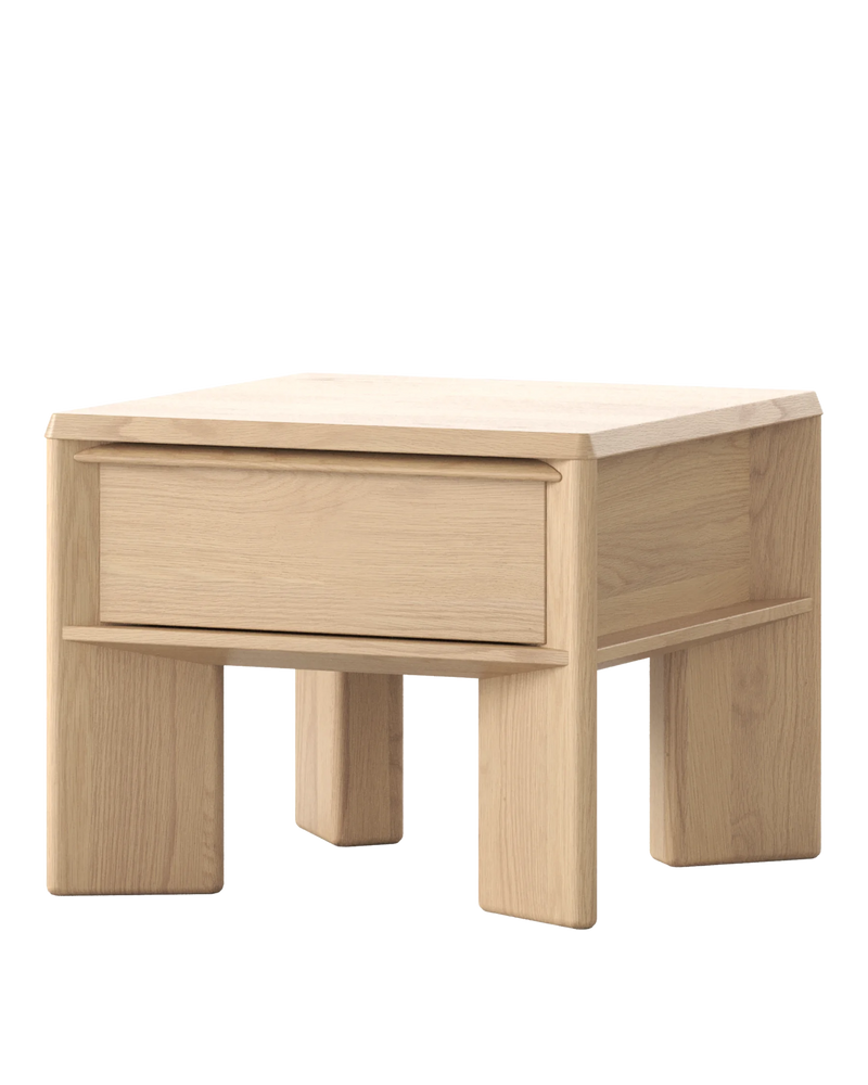 Remy Bedside Table - Oak Crema