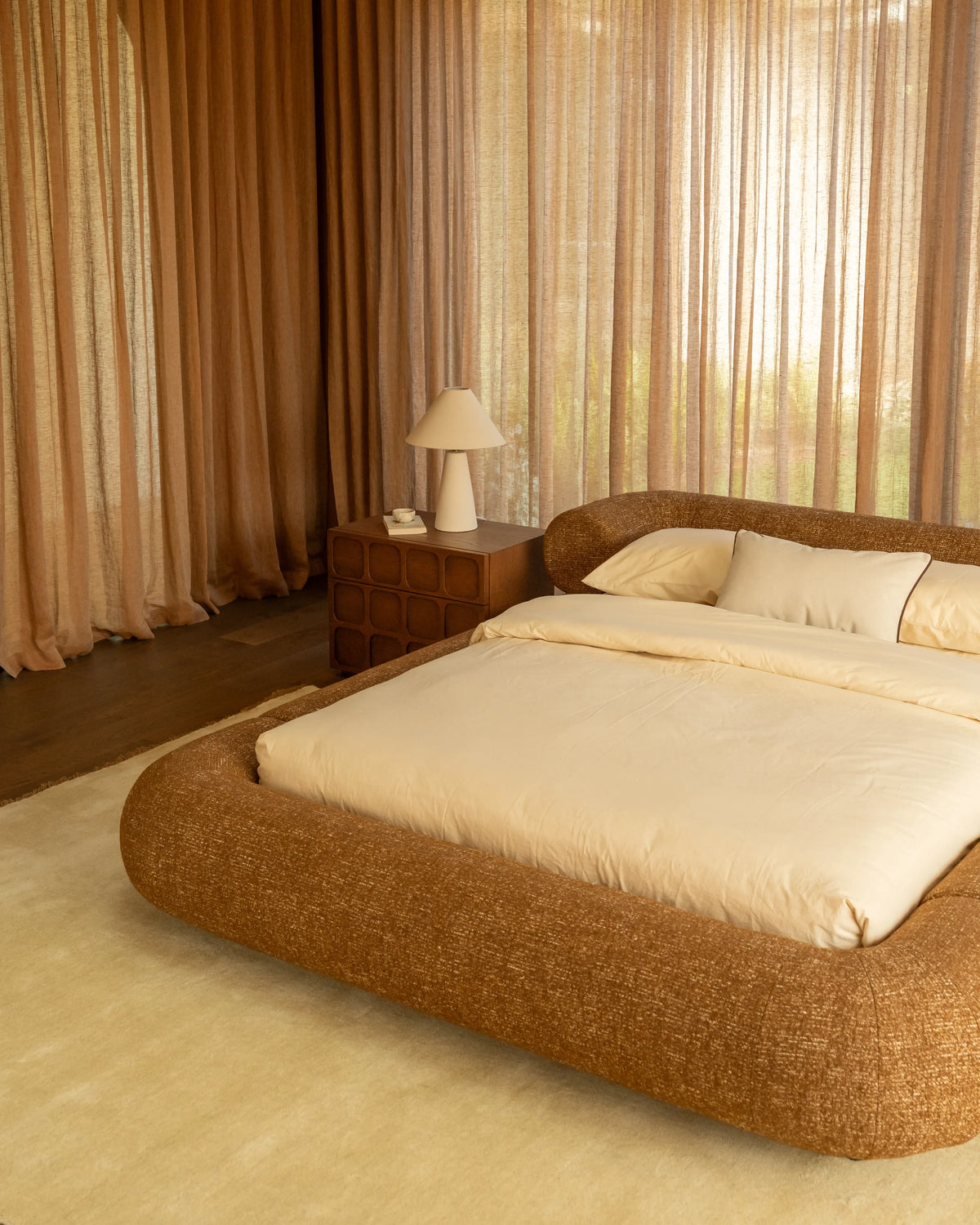 Restore Queen Bed - Fleck Ginger