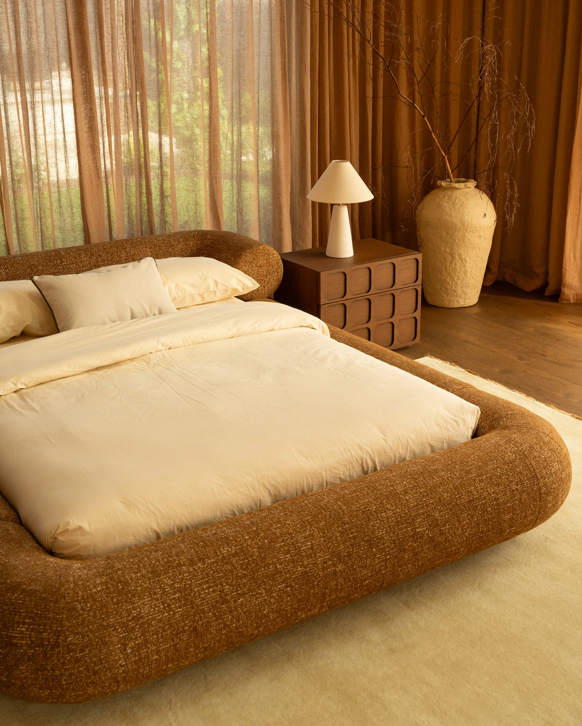 Restore King Bed - Fleck Ginger