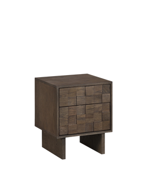 Ridge Bedside Table - Earthen Oak