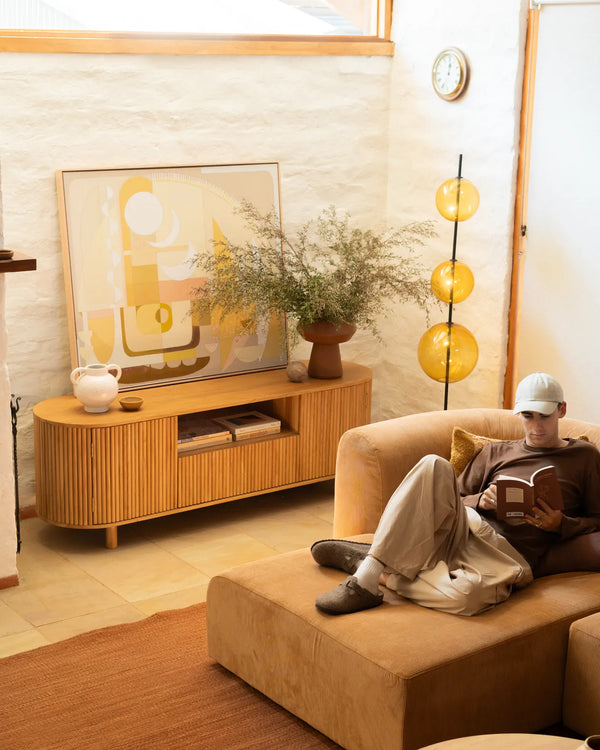 Ripple Entertainment Unit 180Cm - Oak