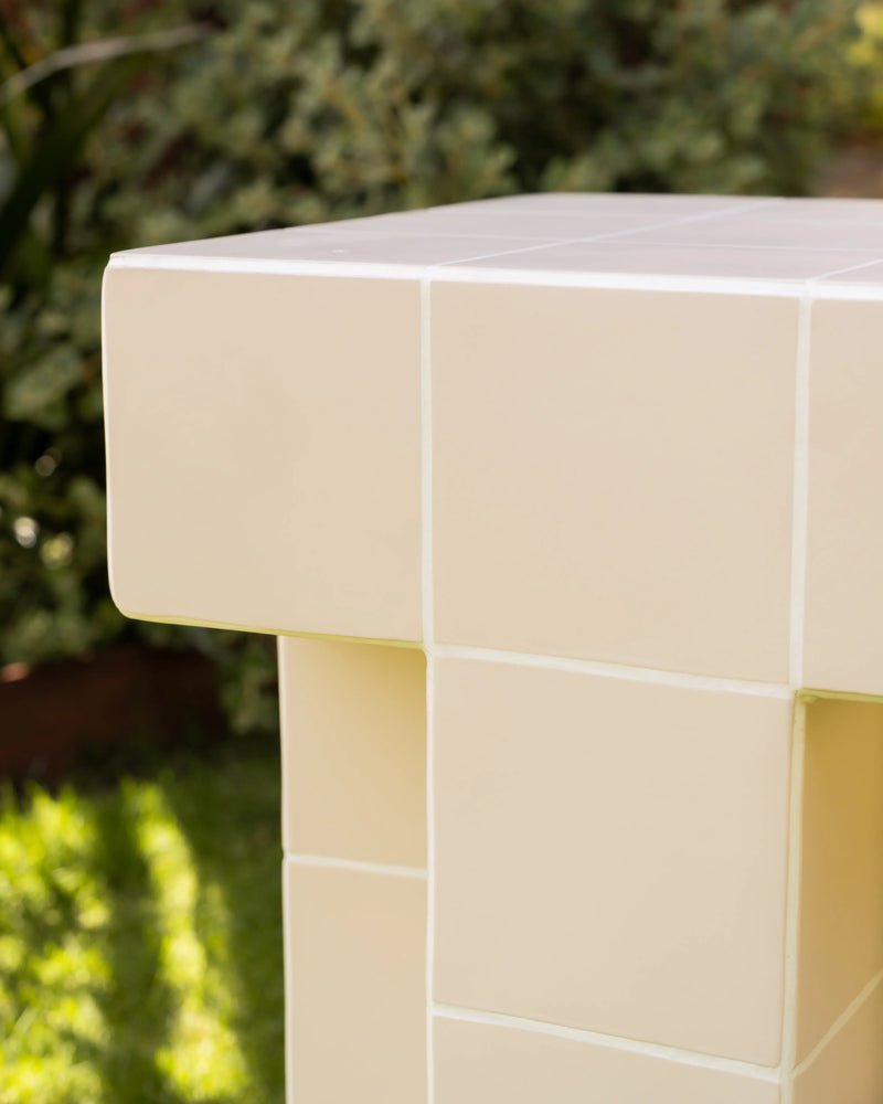 Riva Outdoor Side Table - Oyster