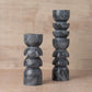 Alev Marble Candle Holder Large - Black