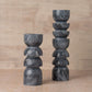 Alev Marble Candle Holder Small - Black
